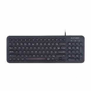 TECLADO MULTIMÍDIA TECLAS REDONDAS USB TC234 PRETO -