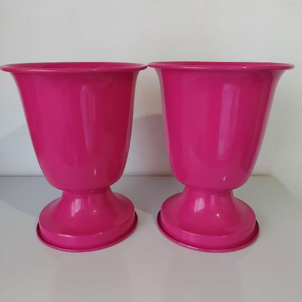 Vasos em alumínio rosa