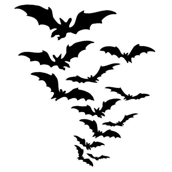 adesivos morcegos bat halloween 31 unidades