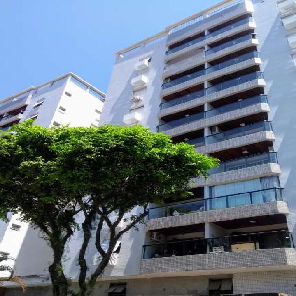 apartamento frente com varanda próximo a praia santos sp