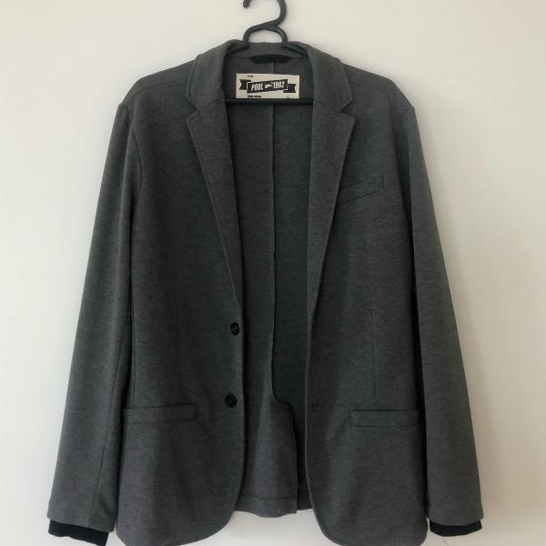 blazer cinza