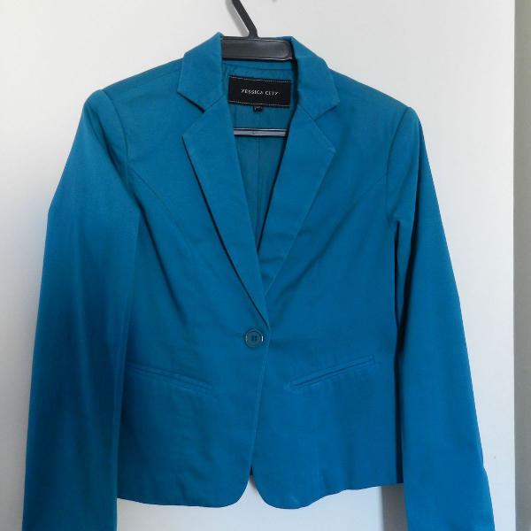 blazer social azul yessika