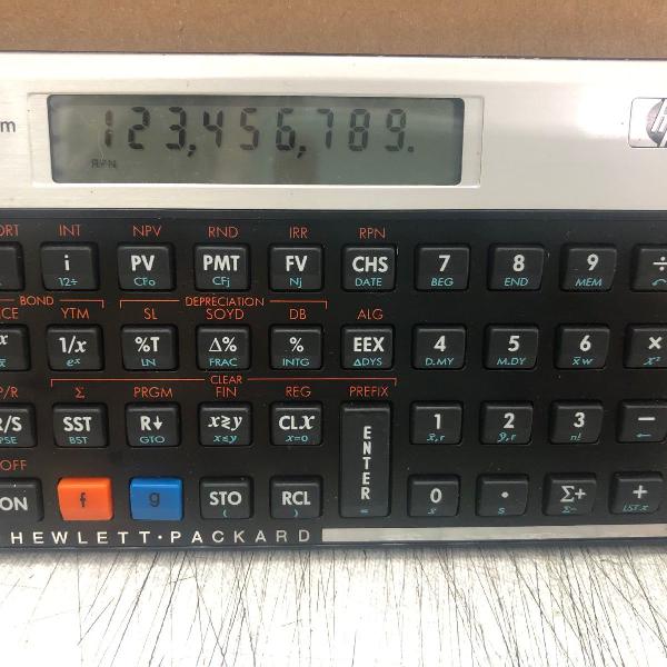 calculadora financeira hp 12c platinum