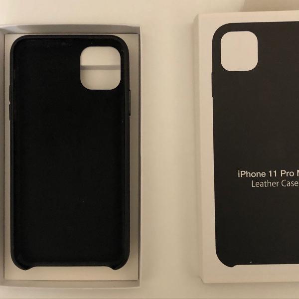 capa couro para apple iphone 11 pro max