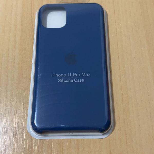case silicone iphone 11 pro max azul escuro