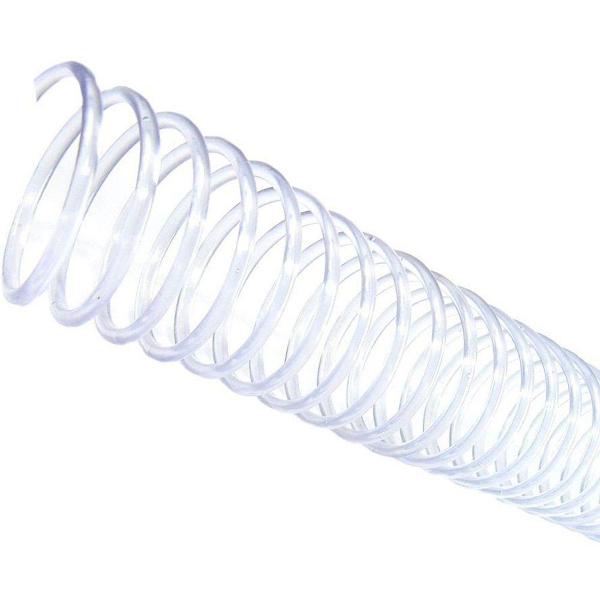 espiral encadernação 20mm plástico transp.cap.120fls