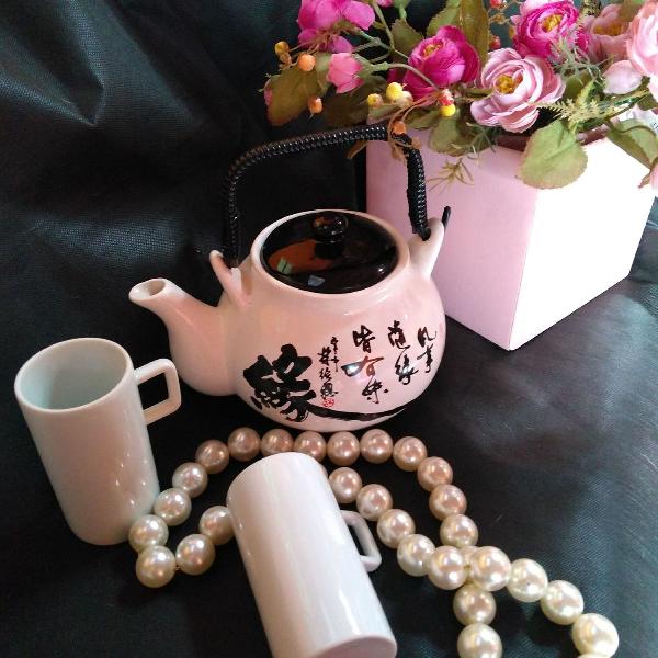 jogo chá japonês original com xícara luxo!