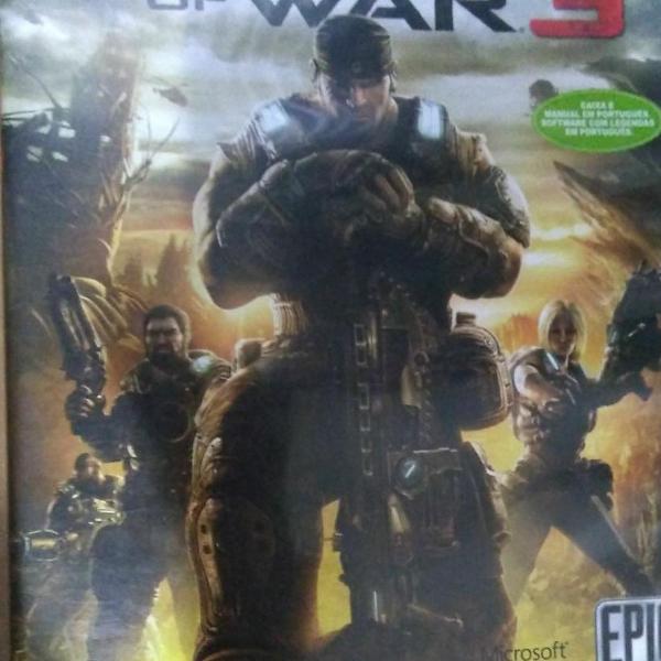 jogo gears of war 3 xbox 360 (original)