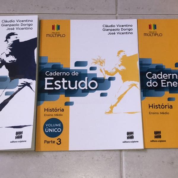 kit de livros de história