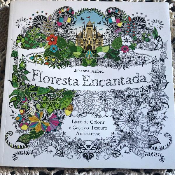 livro de colorir floresta encantada por johanna basford -