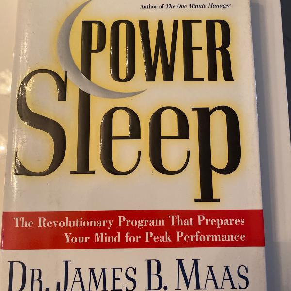 livro: power sleep de dr. james b. maas