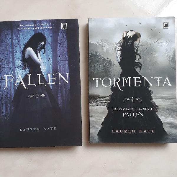 livros "Fallen" e "Tormenta" 1 e 2 da série FALLEN