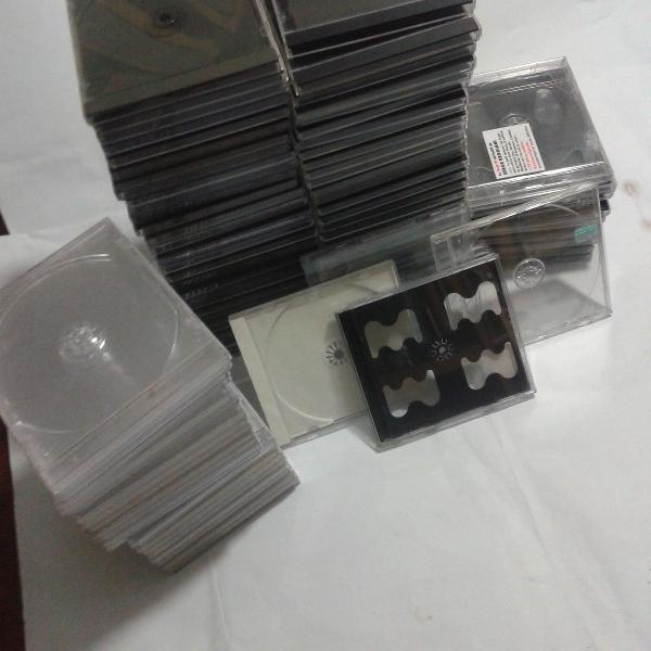 lote com 96 caixas / capas de cd - 10,4 mm - padrão