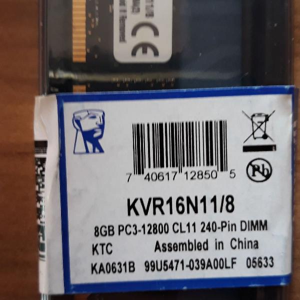 memória ram ddr3 - 8gb