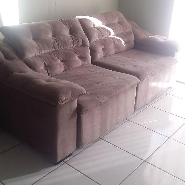sofa retrátil e reclinável macio
