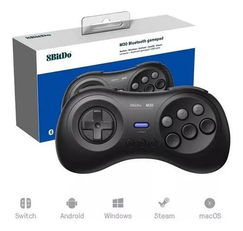 2 Controles 8bitdo M30 Mega Drive Bluetooth Nintendo Switch