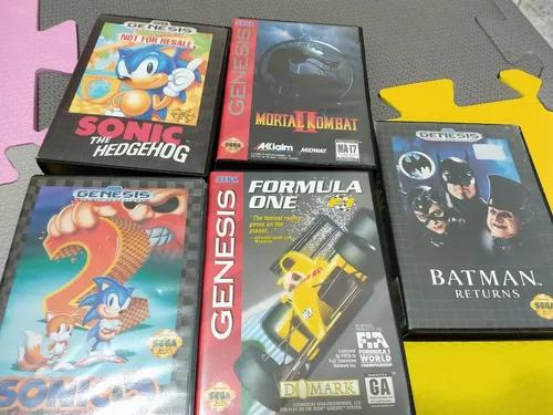 5 Jogos Sega Genesis / Mega Drive Com Caixa E Alguns Manuais