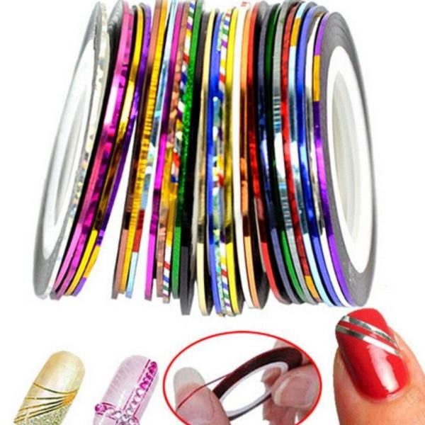 Adesivos para Unhas em gomos 30 peças