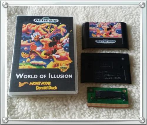 Cartucho World Of Illusion Original Mega Drive / Genesis