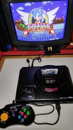 Console Mega Drive Genesis 16bit+controle Turbo Cabo E Fonte