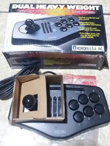 Controle Hori Arcade Dual Snes E Mega Drive