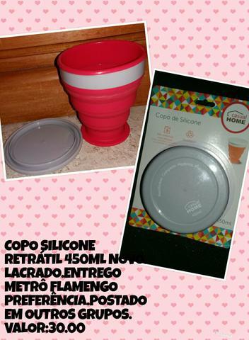 Copo silicone retrátil 450ml