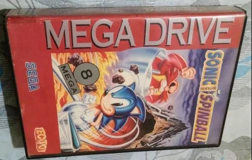 Encarte Sonic E Spinball Original Para Mega Drive