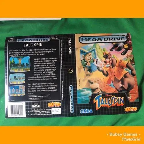 Encartes Mega Drive Tectoy Original Tale Spin Última Peça