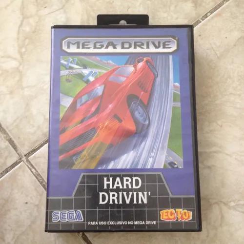 Fita Mega Drive Hard Drivin' Sega Tec Toy Original