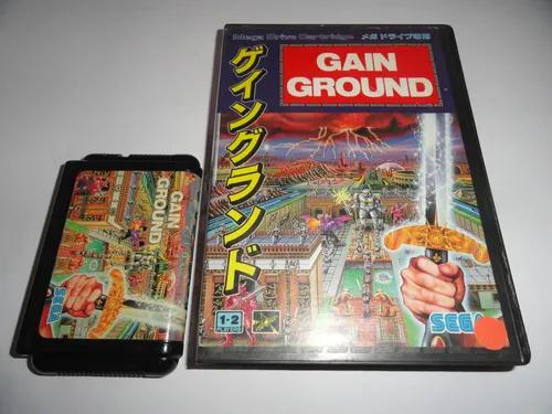 Gain Ground Sega Mega Drive Caixa Locadora Japones Leia