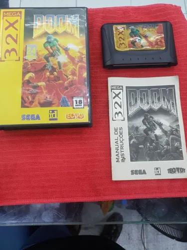 Jogo Mega Drive 32x Doom Caixa Manual Completo