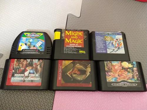 Lote 6 Jogos Looses Mega Drive