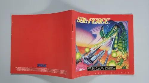 Manual Sol Feace Sega Cd Mega Drive - Frete Grátis
