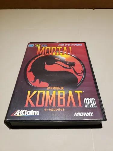 Mortal Kombat Mega Drive Japones Raro Completo