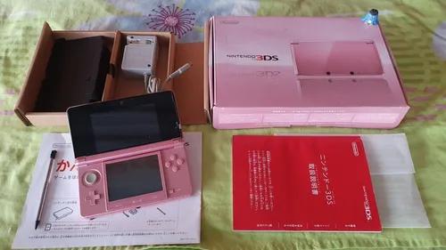 Nintendo 3ds Console Rosa Japonês Completo