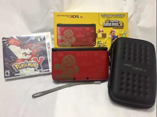 Nintendo 3ds Xl Super Mario Bros. Gold Edition + 3 Jogos