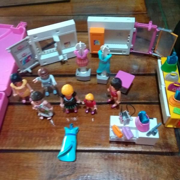 Playmobil, brinquedo antigo Playmobil, lojinha de roupas,