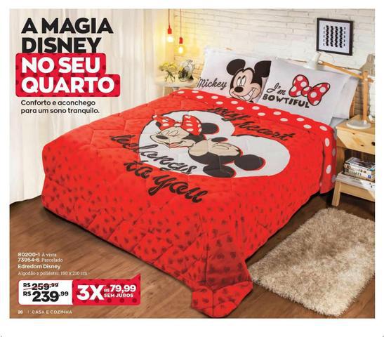 Promoção Edredom Disney Casal