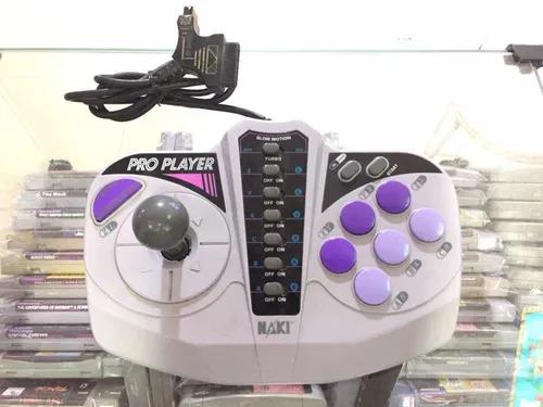 Super Nintendo E Mega Drive Controle Pro Player Naki Usado