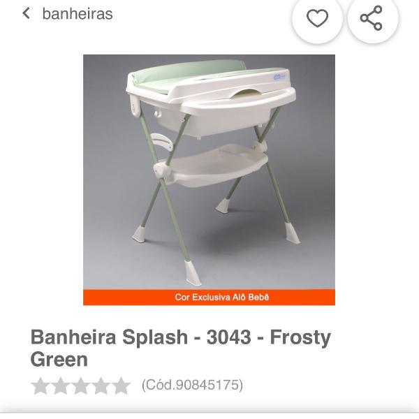 banheira splash - frosty green