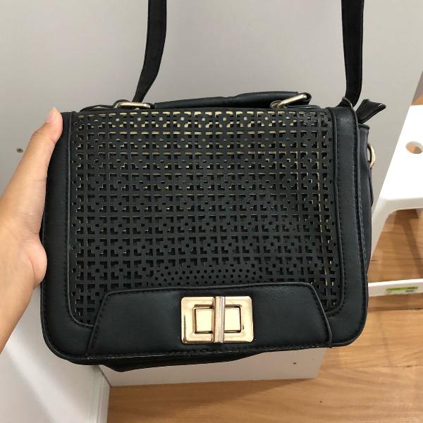 bolsa de couro falso