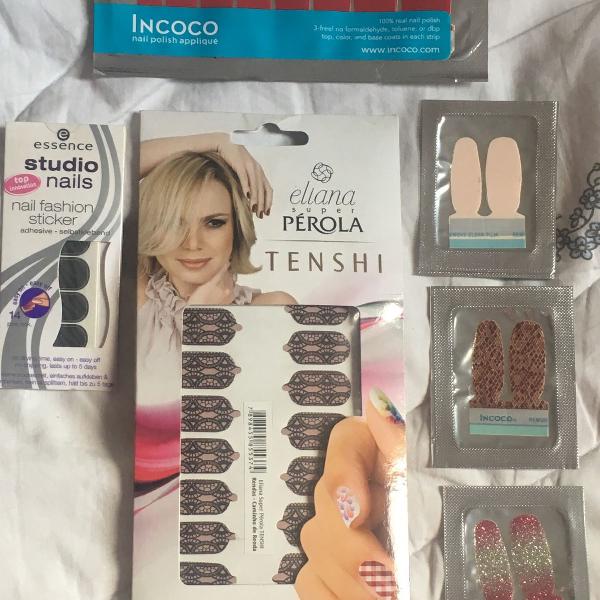 kit de adesivos para unhas