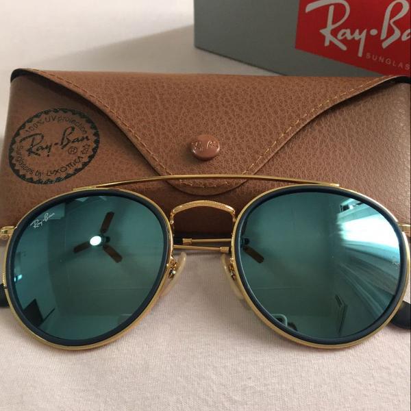 rayban double bridge azul