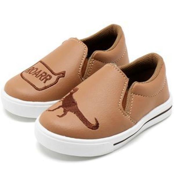 slip on tricae por just lia dinossauro caramelo