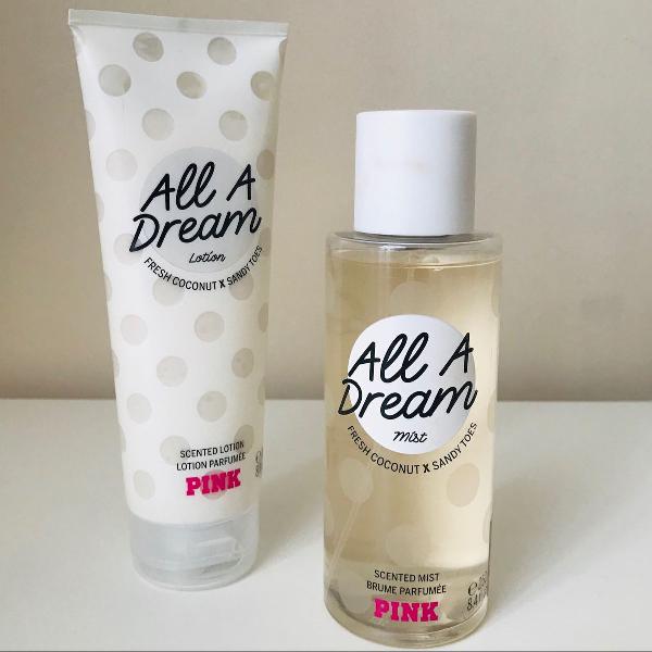 1 body lotion (236ml) 1 body must (250mk) all a dreams fresh