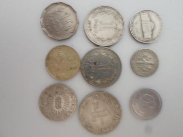9 moedas Antigas Estrangeiras (50,00)