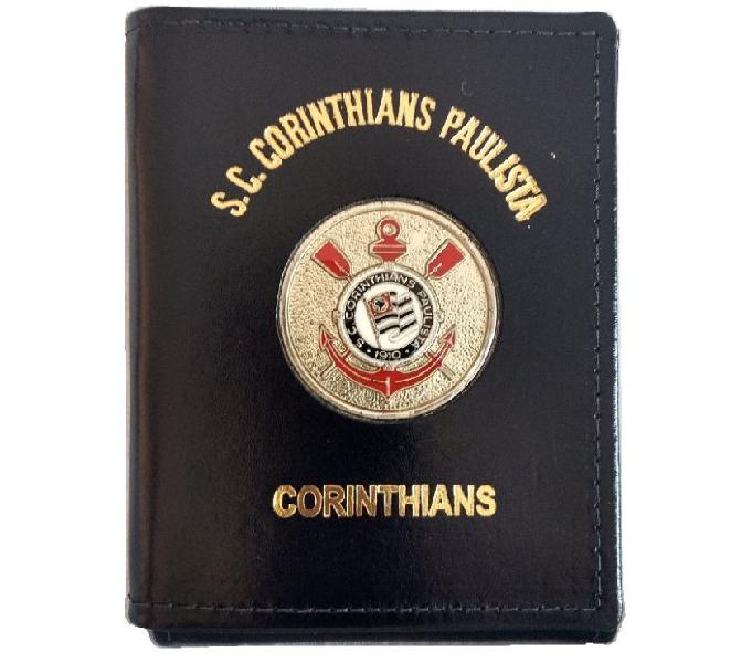 Carteira de couro para Time Corinthians