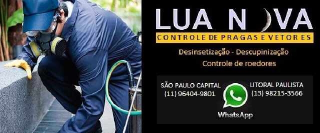 Dedetizadora lua nova controle de pragas