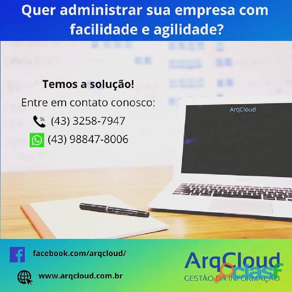 ERP ArqCloud Sistema de Gestão Empresarial Londrina &
