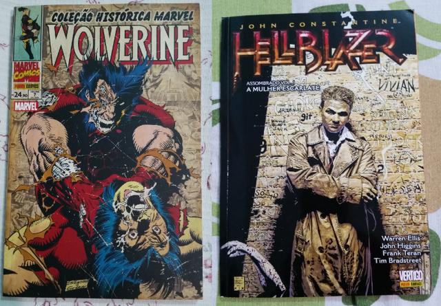 Quadrinhos - Hellblazer e Wolverine